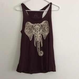 Purple/ crochet elephant tank urban outfitters